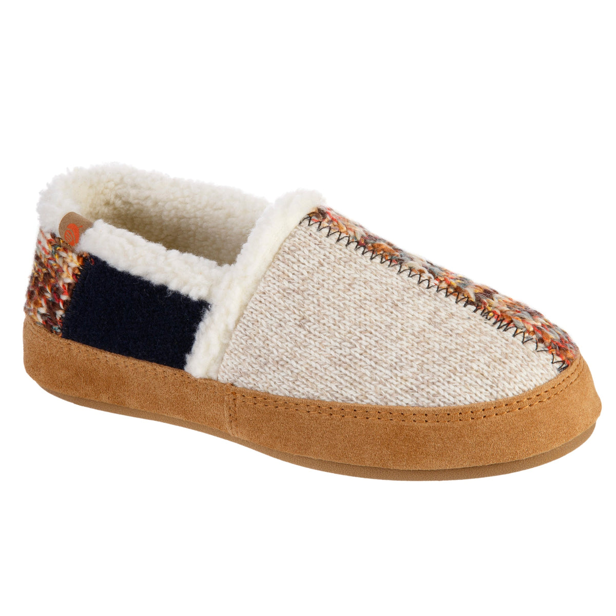 Women's Patchwork Sunset Walnut Moccasin Slipper