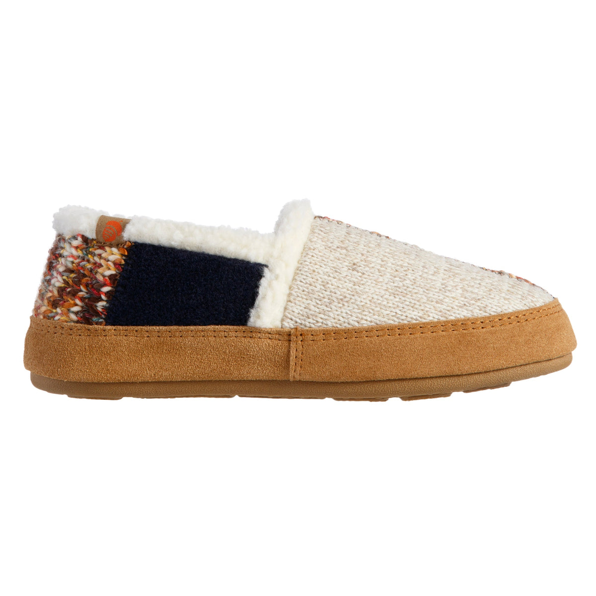 Women's Patchwork Sunset Walnut Moccasin Slipper