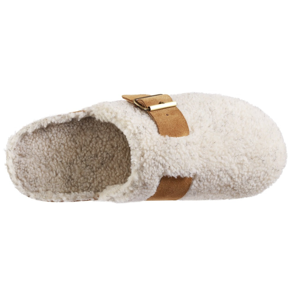 Women's Recycled Ela Clog in Natural Top View#color_natural