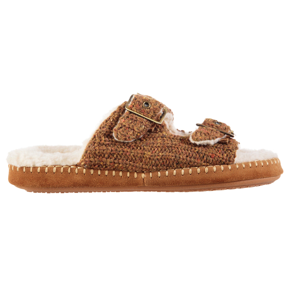 Women's Camden Double Buckle Slide - profile view#color_buckskin
