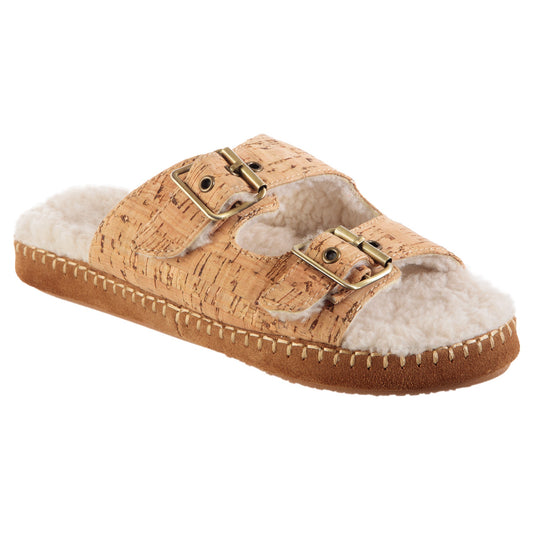 Women's Camden Double Buckle Slide - profile view#color_cork
