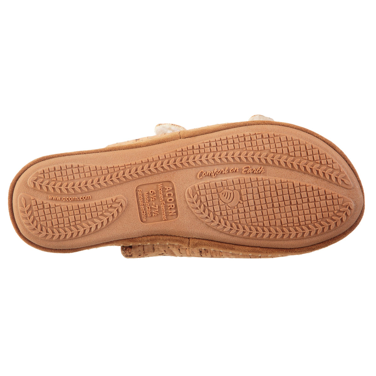Women's Camden Double Buckle Slide - bottom view#color_cork