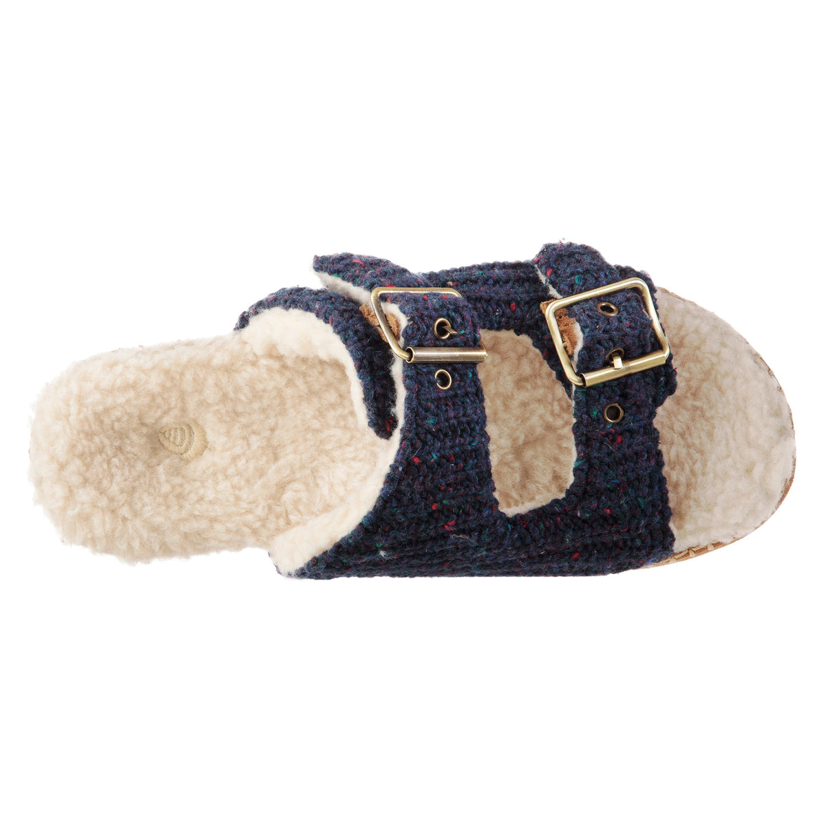 Women's Camden Adjustable Navy Blue Sandal Slipper

#color_navy-blue