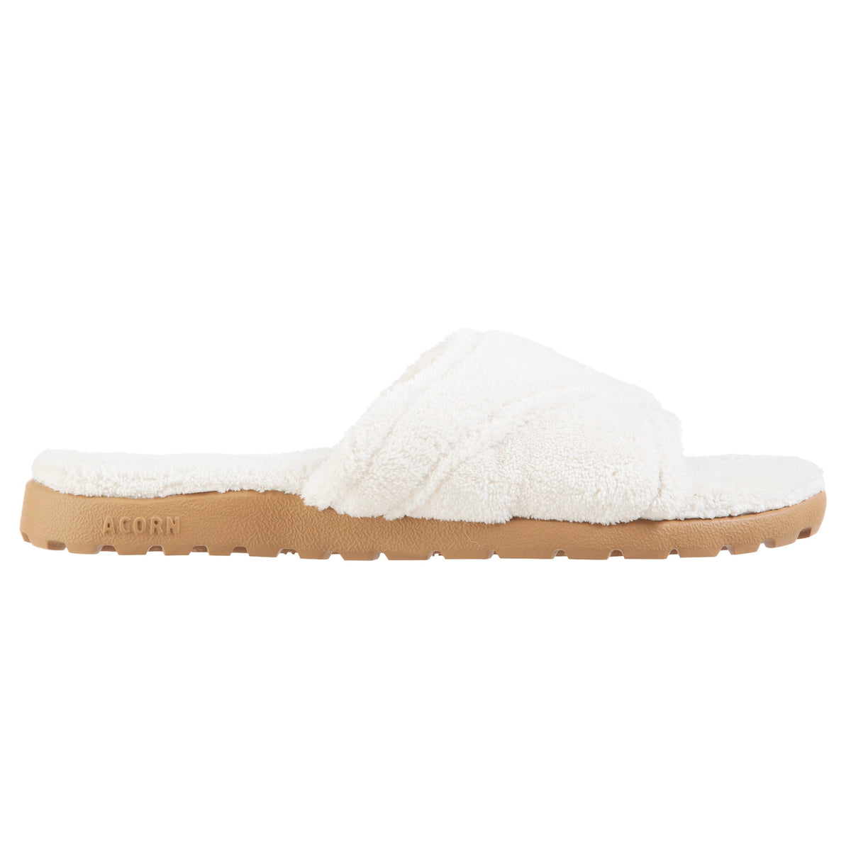 Women's Sunday Spa Cross-Wrap Slide Nature Colored Slippers
#color_natural