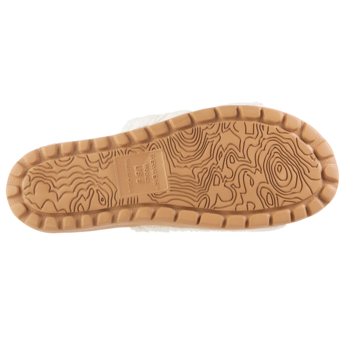 Women's Sunday Spa Cross-Wrap Slide Nature Colored Slippers
#color_natural