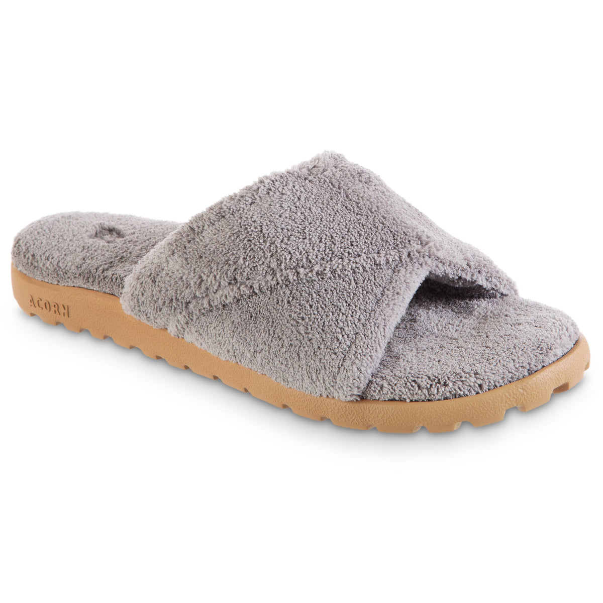 Women's Sunday Spa Cross-Wrap Slide Grey Slippers
#color_grey