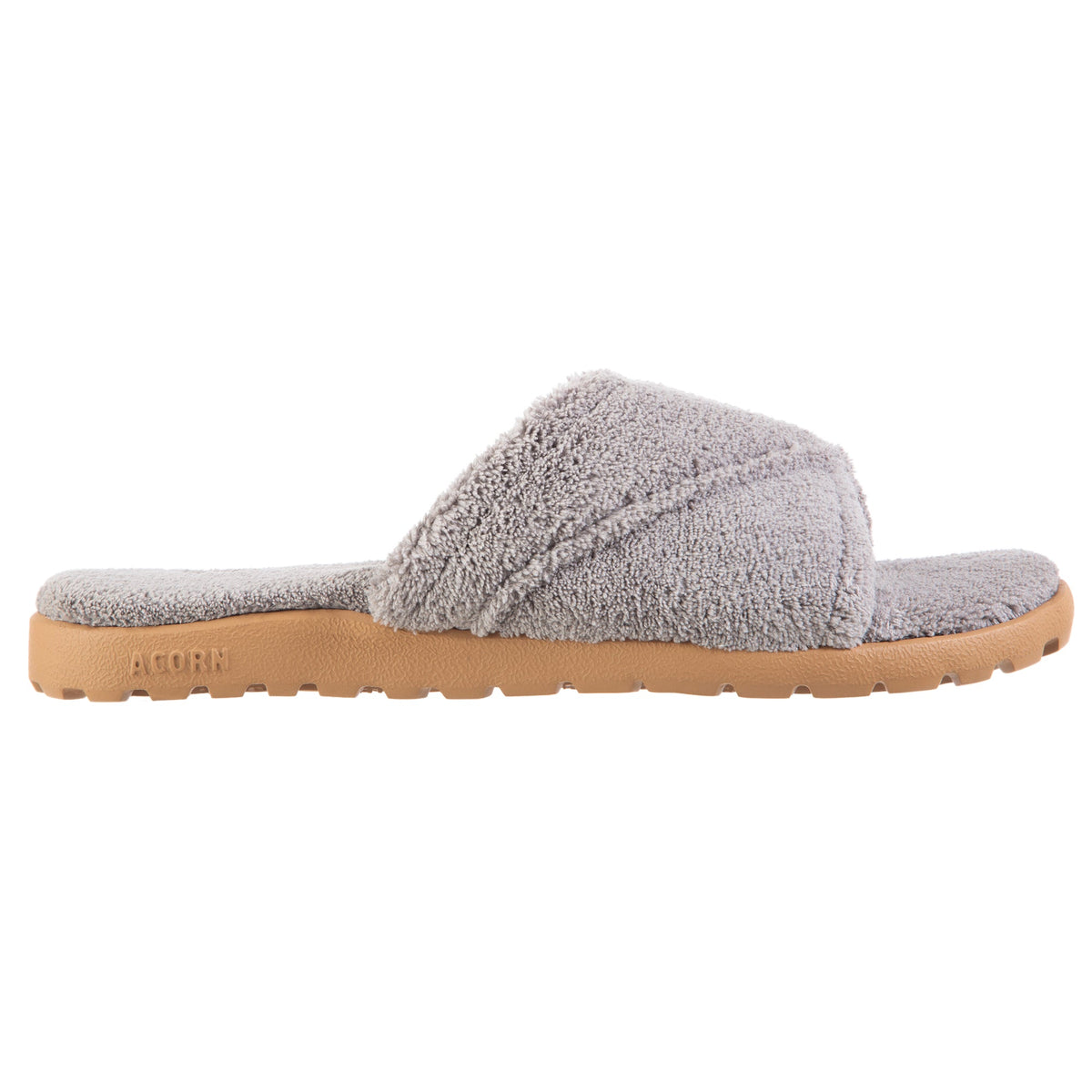 Women's Sunday Spa Cross-Wrap Slide Grey Slippers
#color_grey
