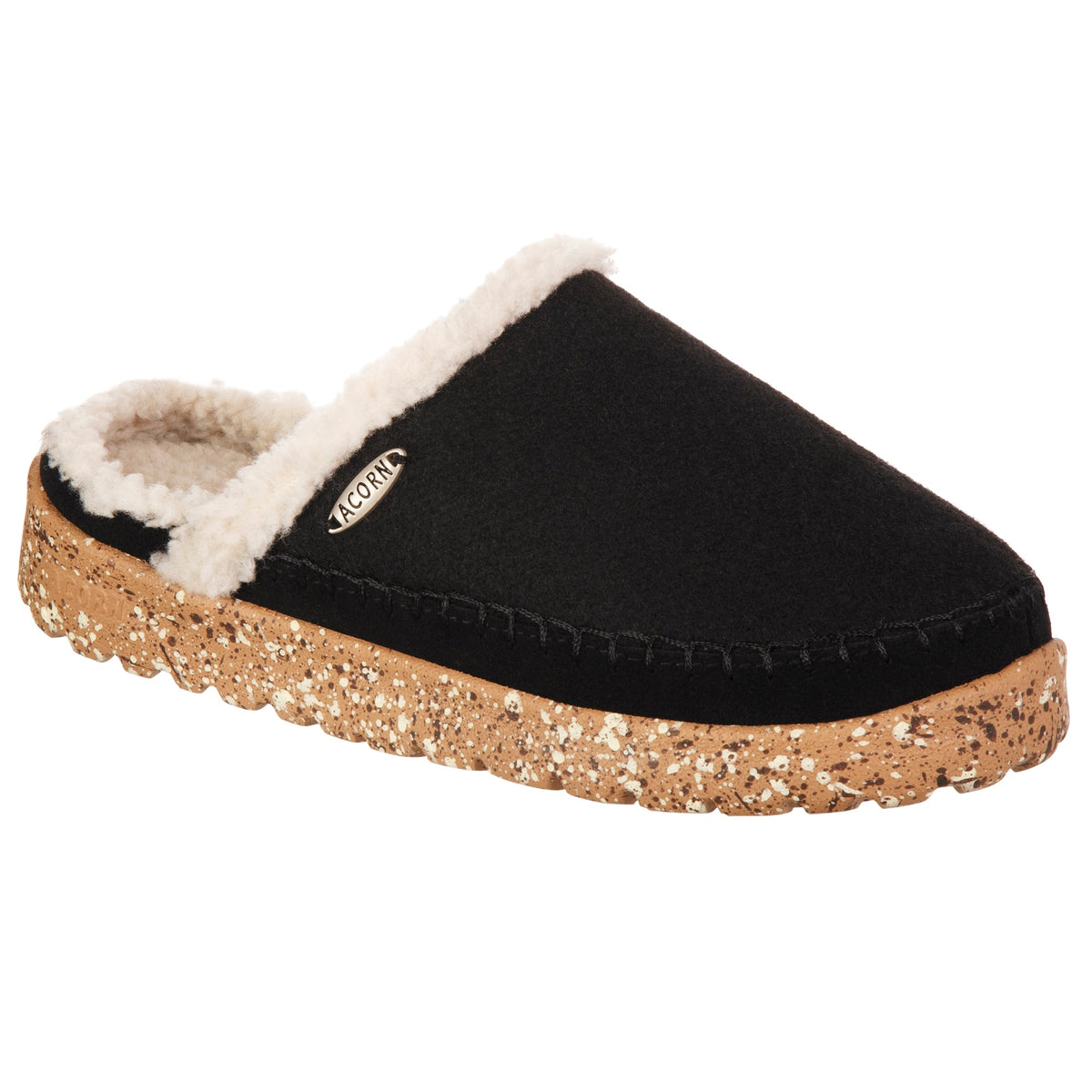 Women’s Acorn Recycled Rockland Clog - black side view#color_black