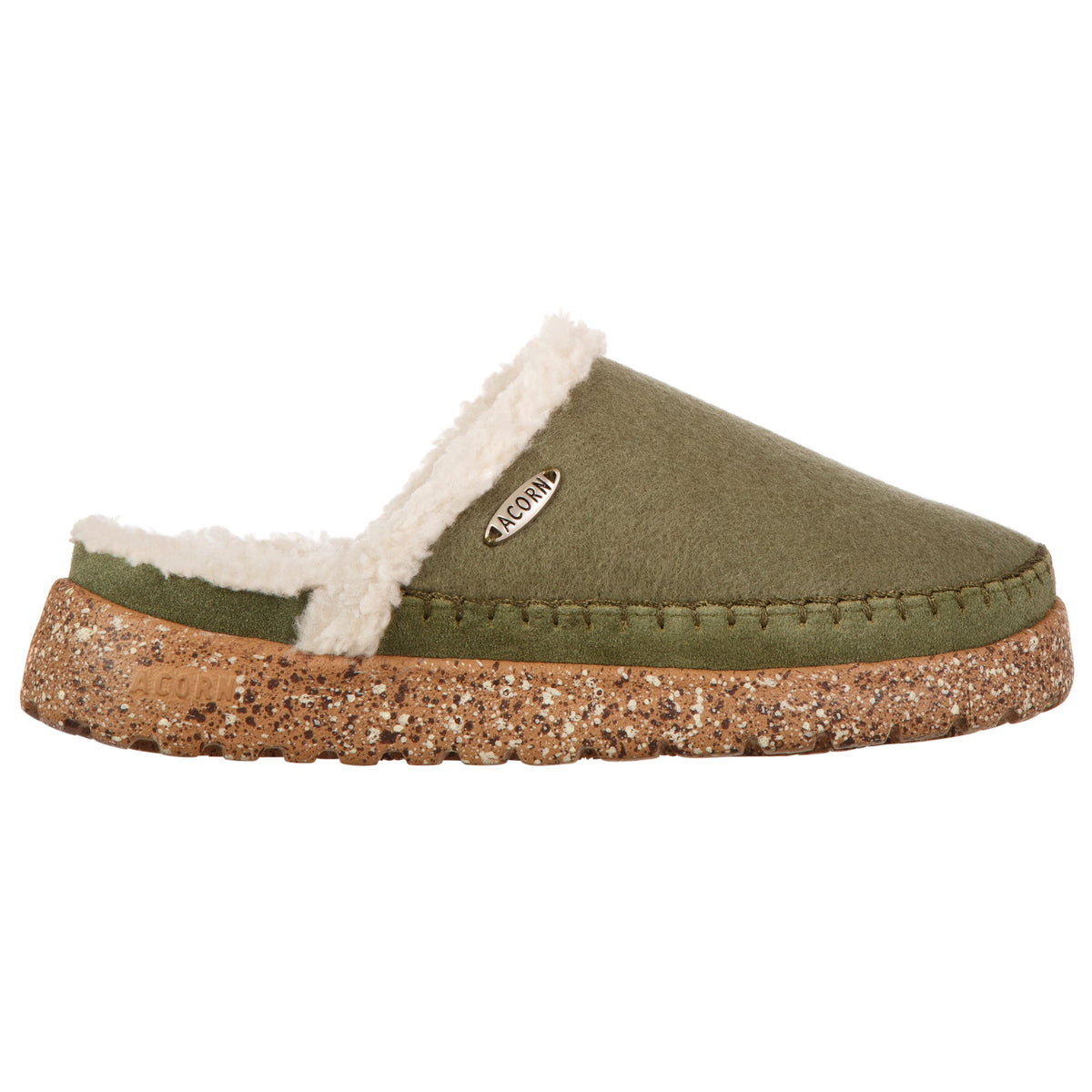 Women’s Acorn Recycled Rockland Clog - olive side view#color_olive
