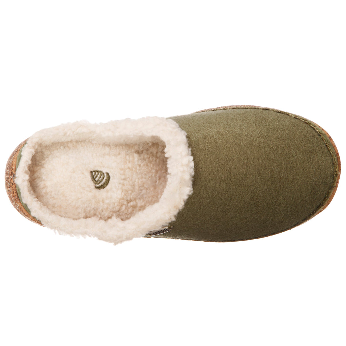 Women’s Acorn Recycled Rockland Clog - olive top view#color_olive