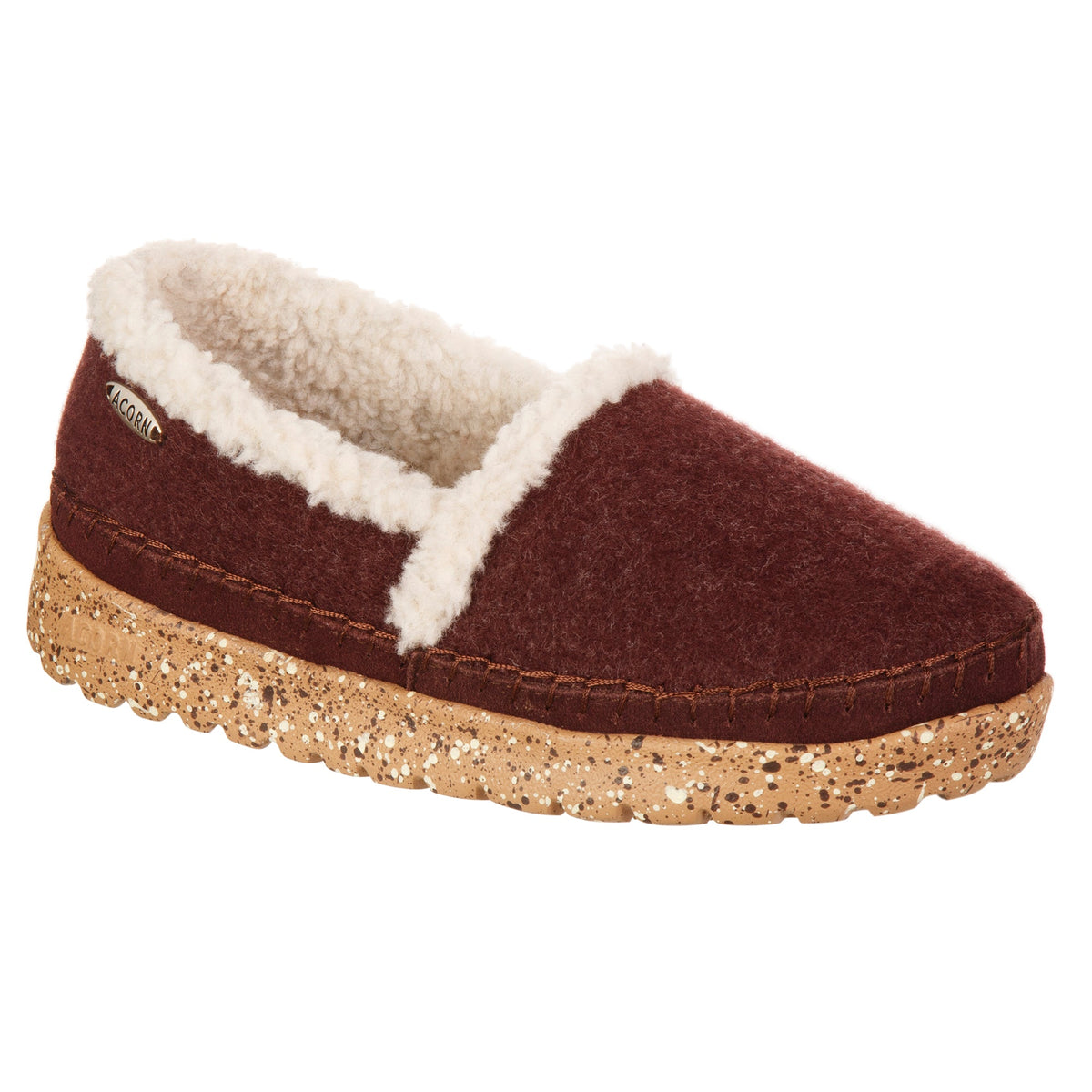 Women's Rockland Rasin Moccasin Slipper

#color_raisin