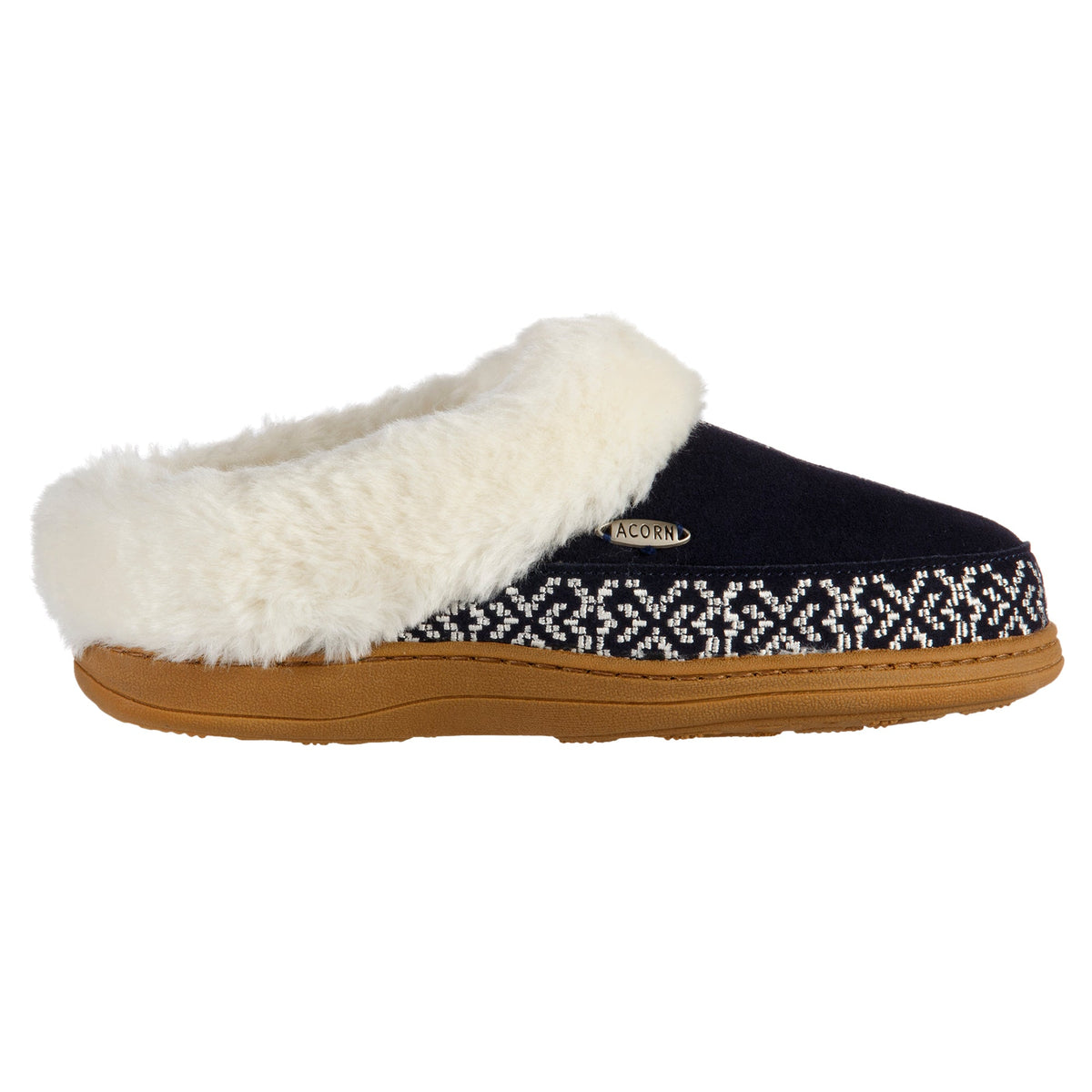 Women's Navy Blue Greta Embroidered Clog Slipper

#color_navy-blue