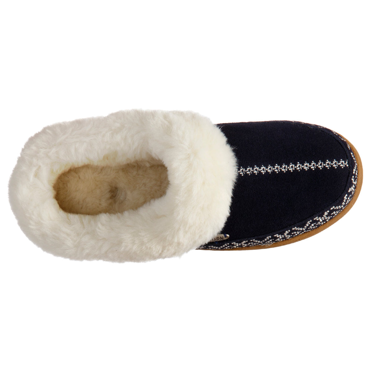 Women's Navy Blue Greta Embroidered Clog Slipper

#color_navy-blue