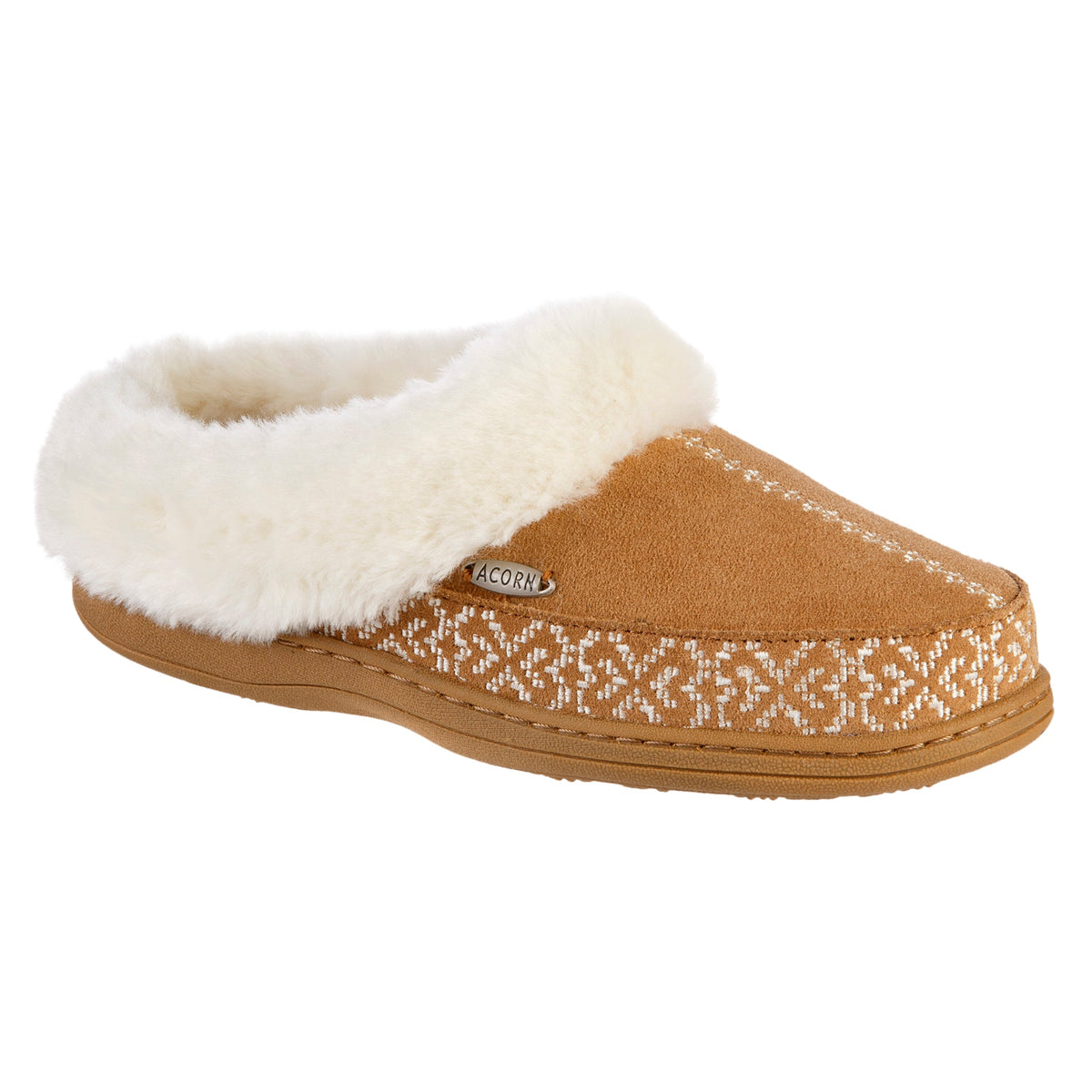 Women's Buckskin Greta Embroidered Clog Slipper

#color_buckskin