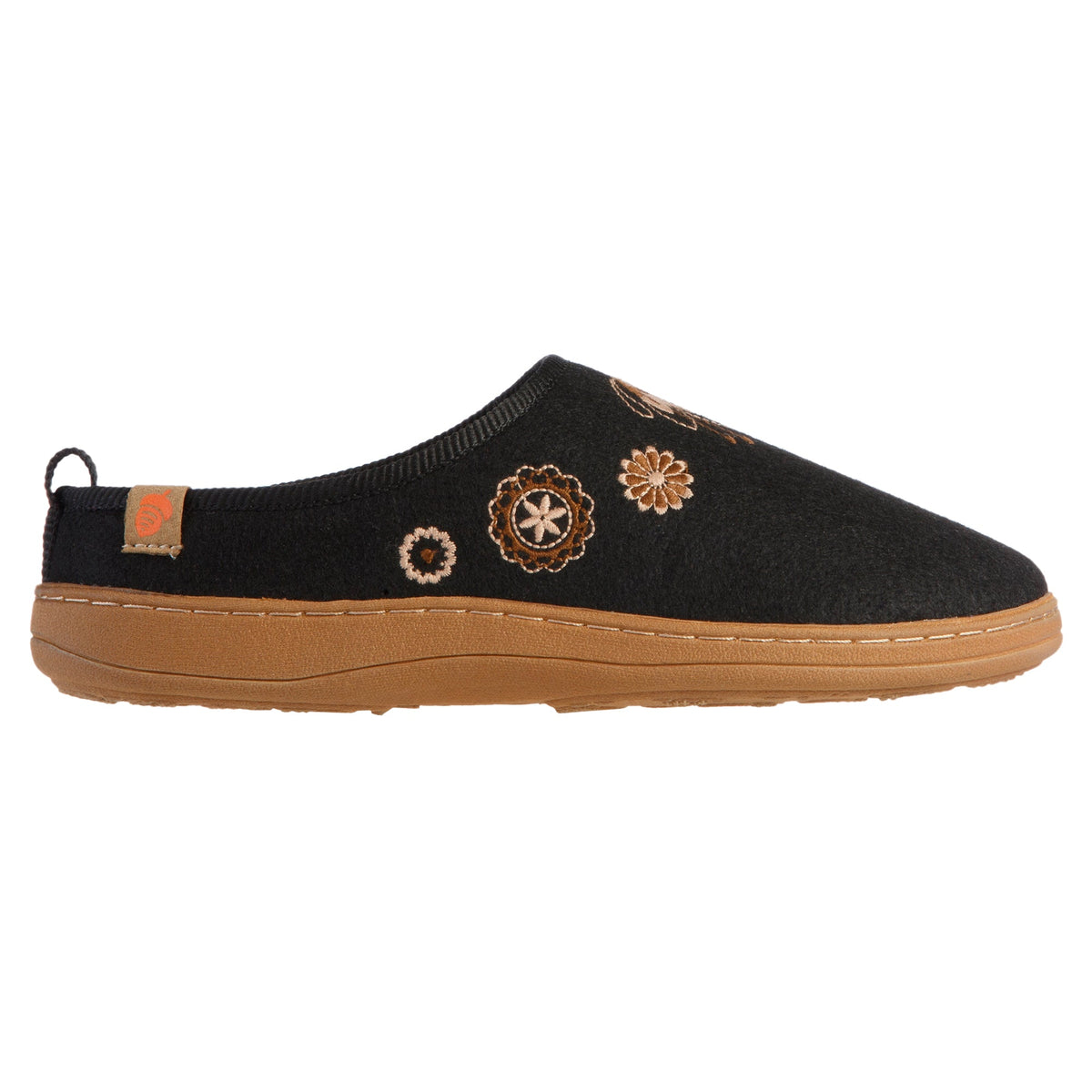 Acorn Women's Alexandra Clog Side Profile Black#color_black