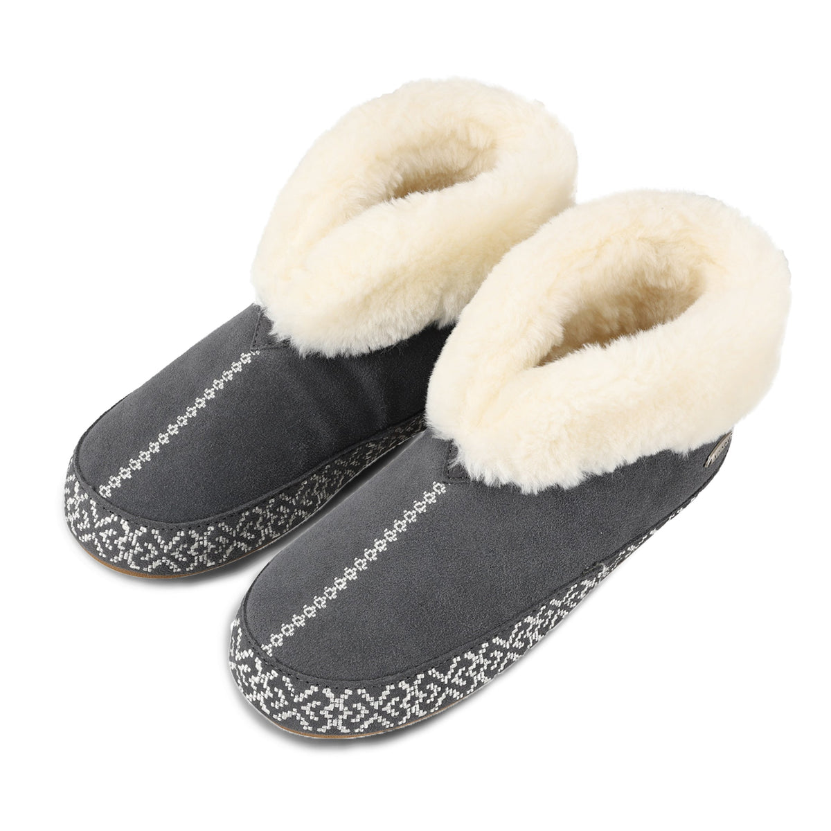 25200 Women's Greta Embroidered Bootie Slipper #color_mineral