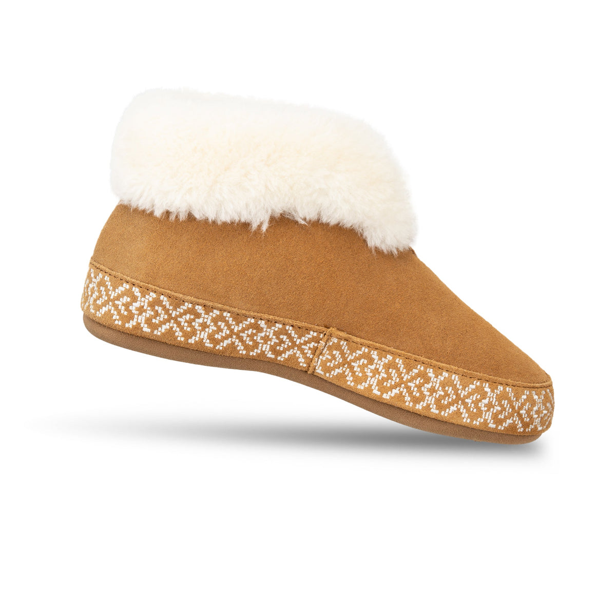 25200 Women's Greta Embroidered Bootie Slipper #color_buckskin