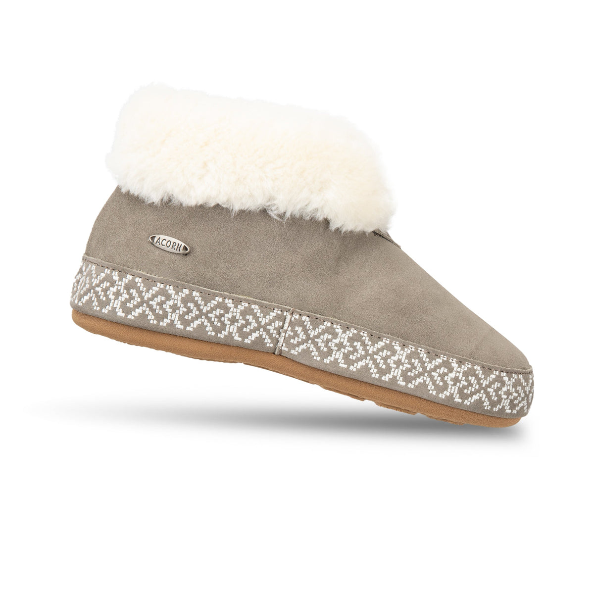 25200 Women's Greta Embroidered Bootie Slipper #color_timber