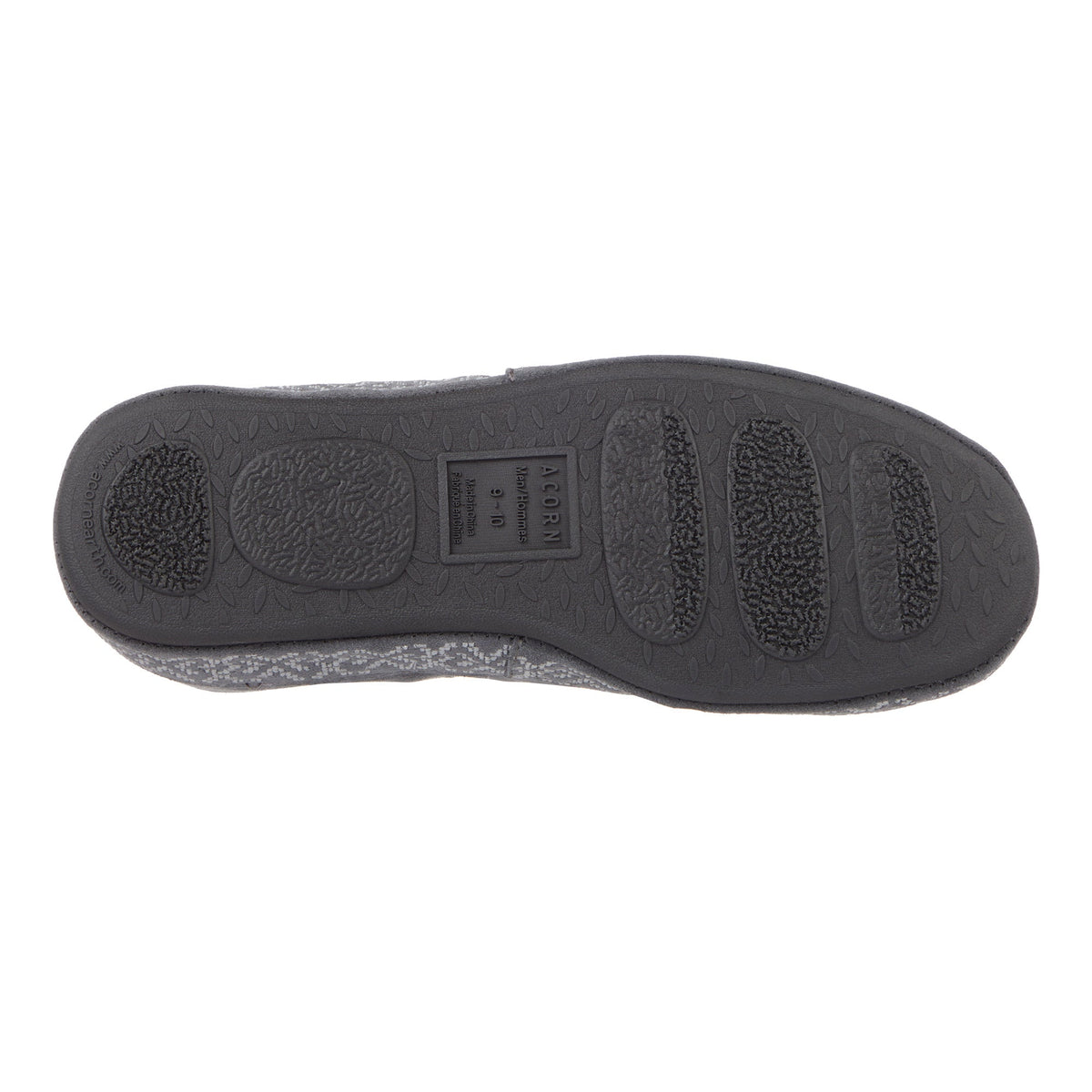 Men's Acorn Granger Moccasin slipper with soft suede exterior and cozy lining, designed for comfortable indoor wear.

#color_mineral
