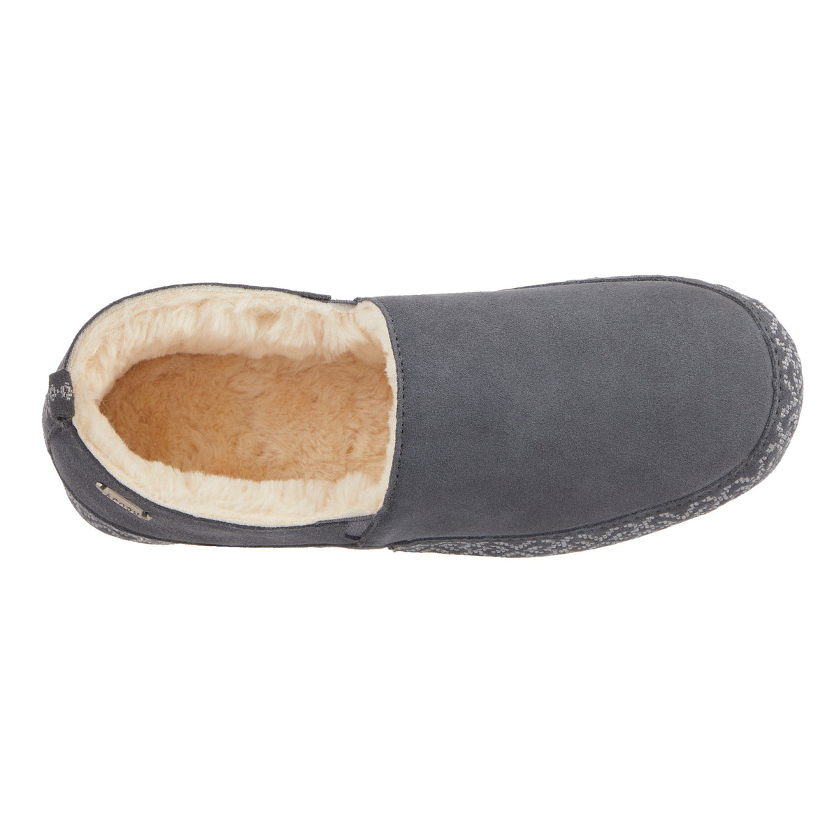 Men's Acorn Granger Moccasin slipper with soft leather upper and cozy interior for comfortable indoor wear.

#color_mineral
