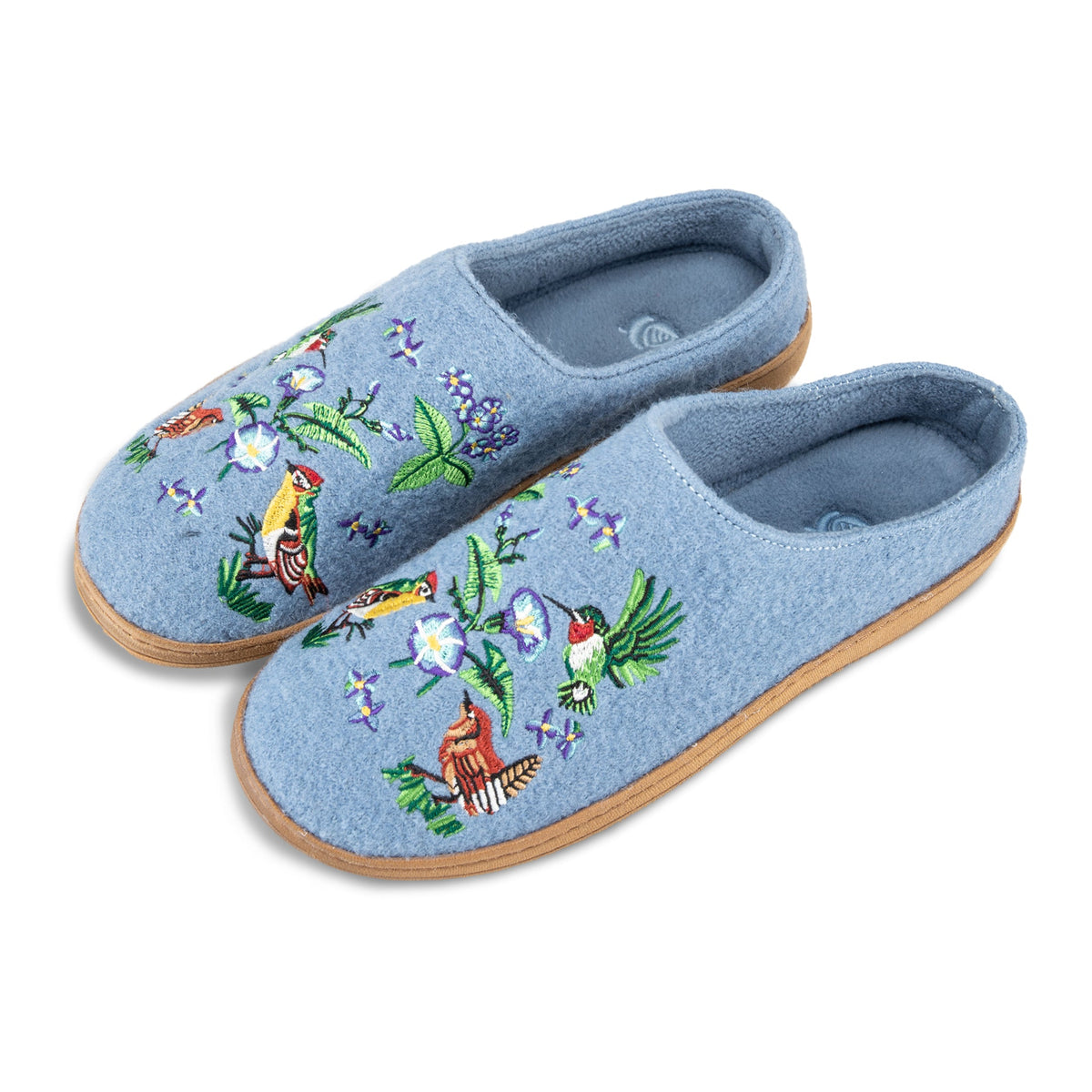 25207 Women's Embroidered Boiled Wool Clog #color_denim
