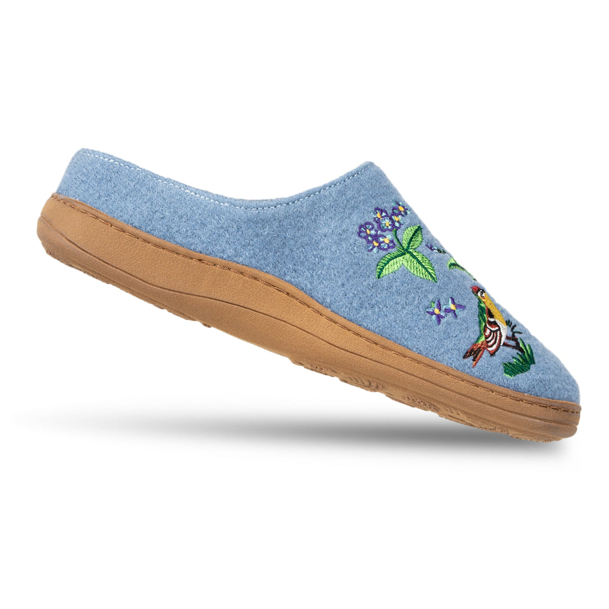 25207 Women's Embroidered Boiled Wool Clog #color_denim