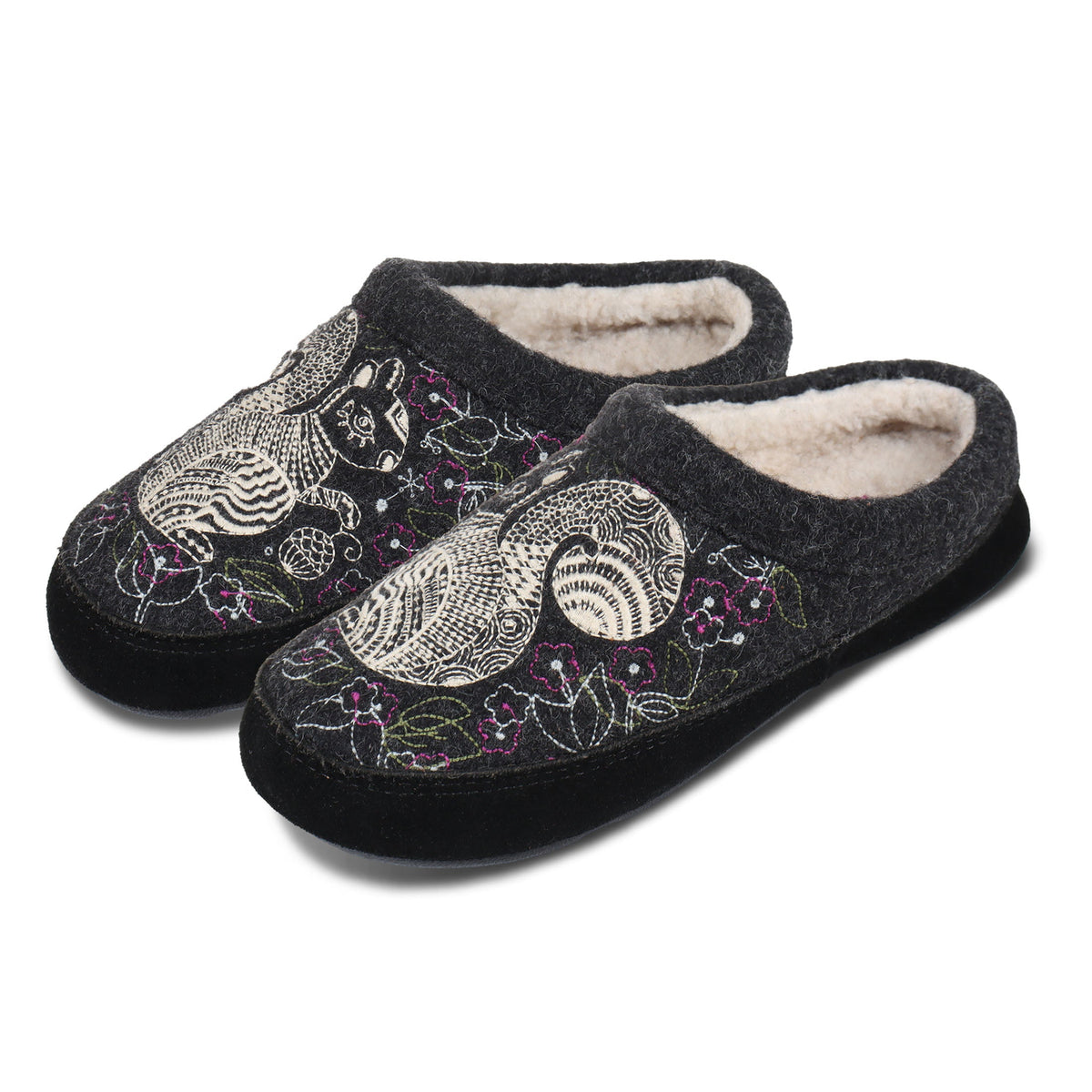 10077 Women's Forest Mule Slippers #color_grey-squirrel