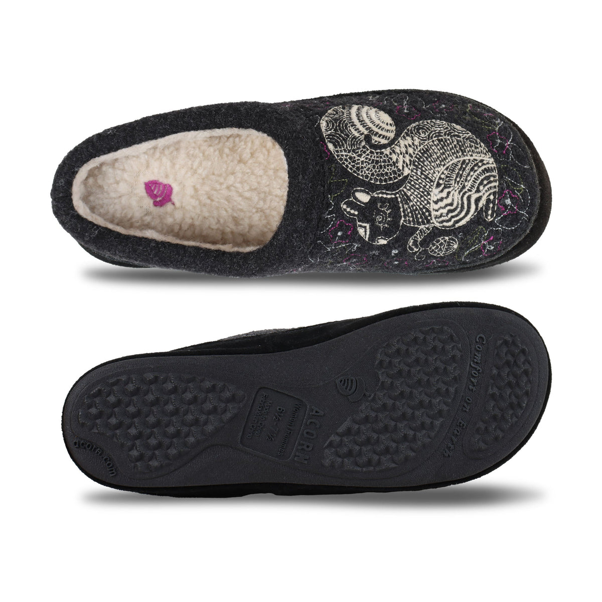 10077 Women's Forest Mule Slippers #color_grey-squirrel