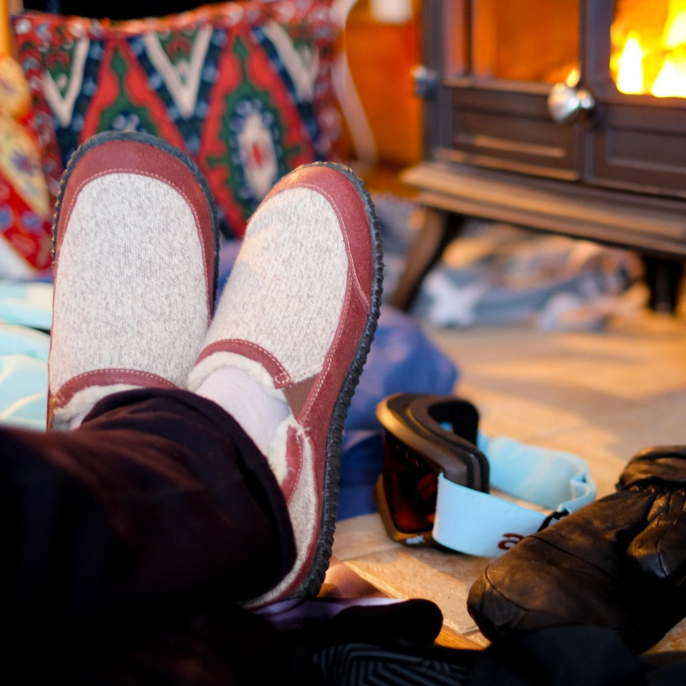 Men's Rambler Shearling-Lined Chocolate Clog