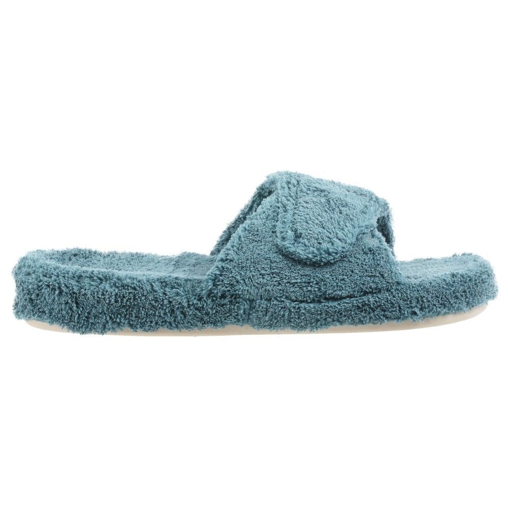 Women's Spa Slide Slippers in Peacock Profile#color_peacock