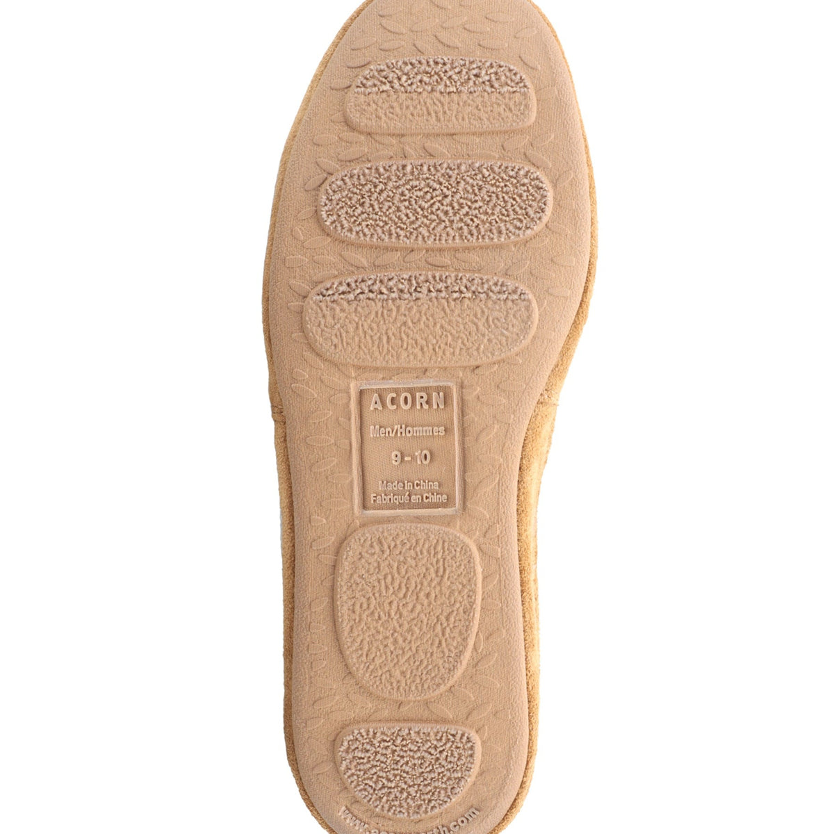 Men's Acorn plaid tweed moccasin shoe with a classic design and textured fabric, perfect for seasonal footwear.

#color_taupe
