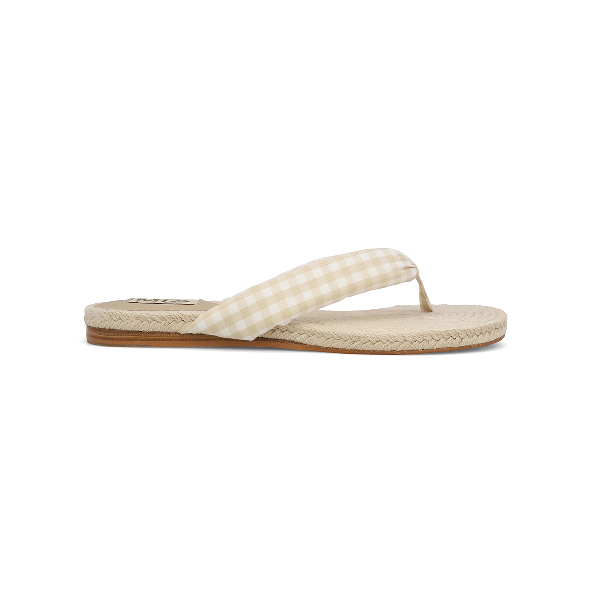 ALEENA - NATURAL GINGHAM