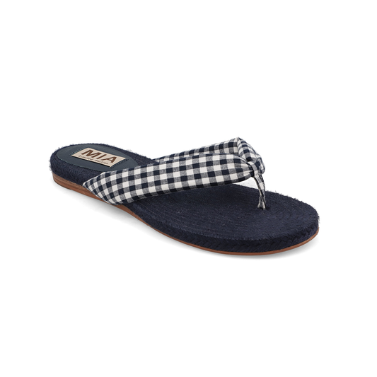 ALEENA - NAVY GINGHAM