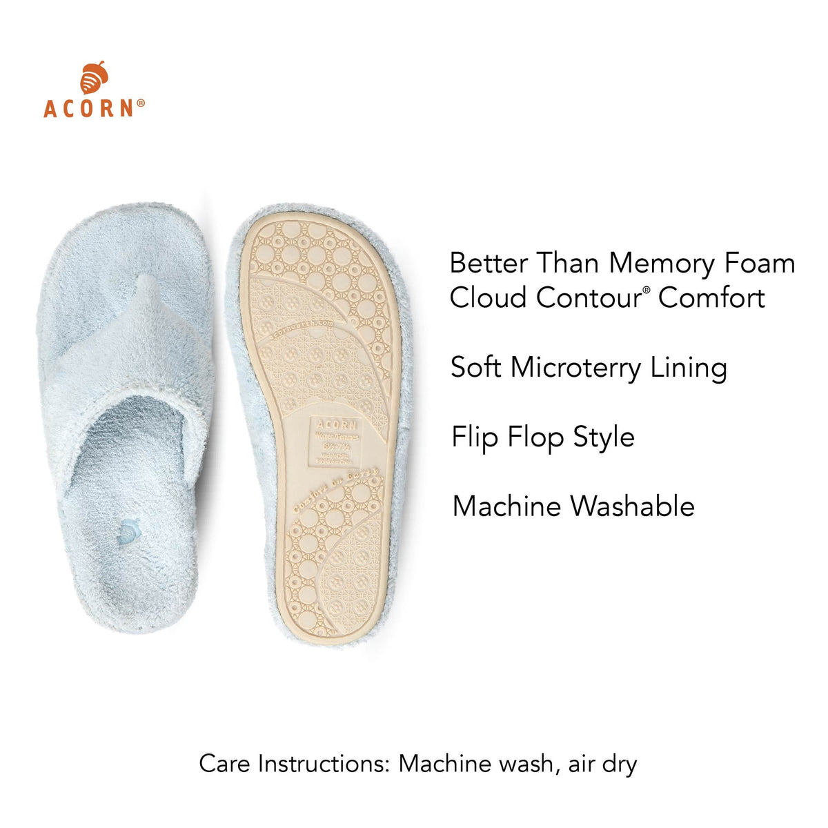 Women's Spa Powder Blue Flip Flop Slippers

#color_powder-blue
