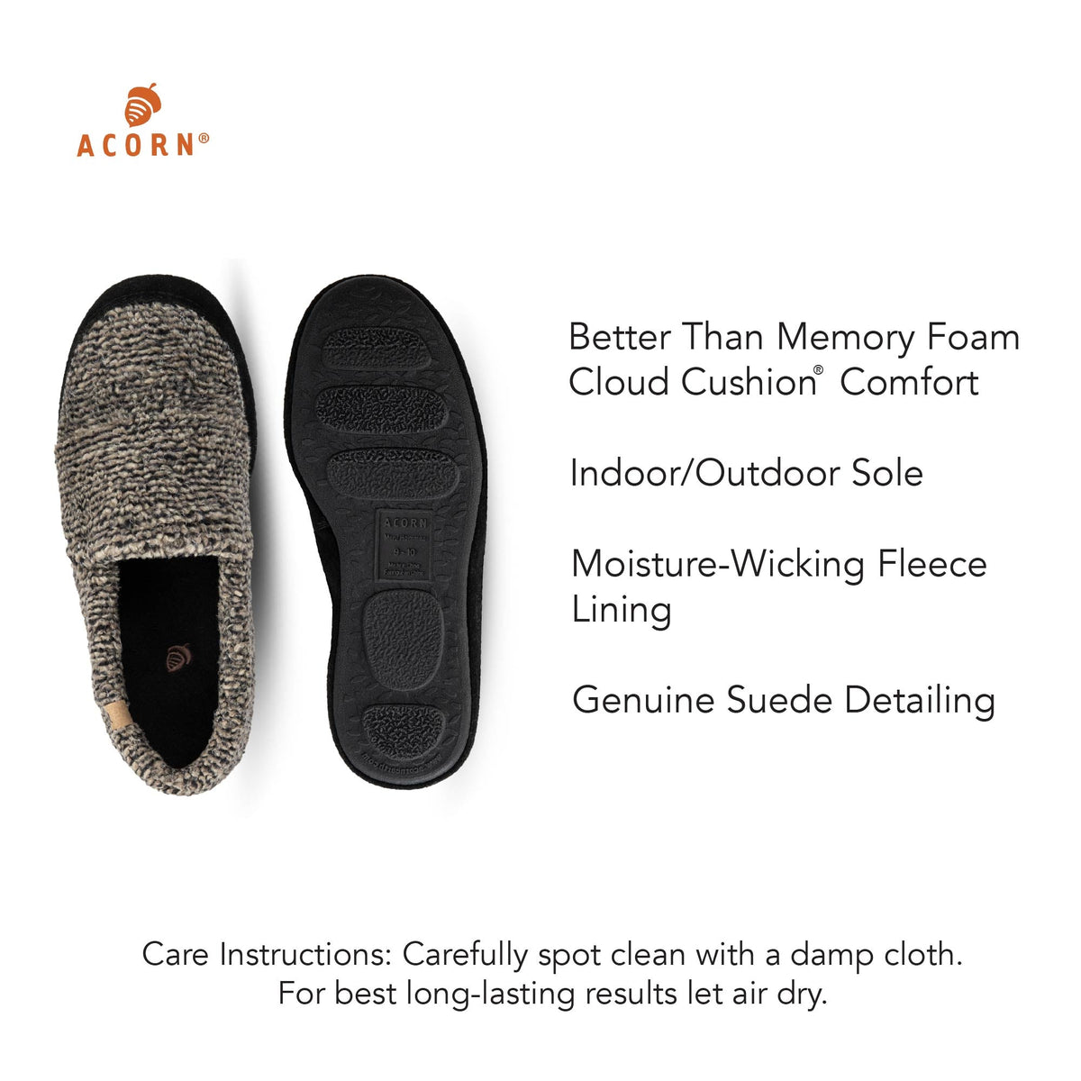 Men's Classic Moccasin Earth Tex Slipper

#color_earth-tex