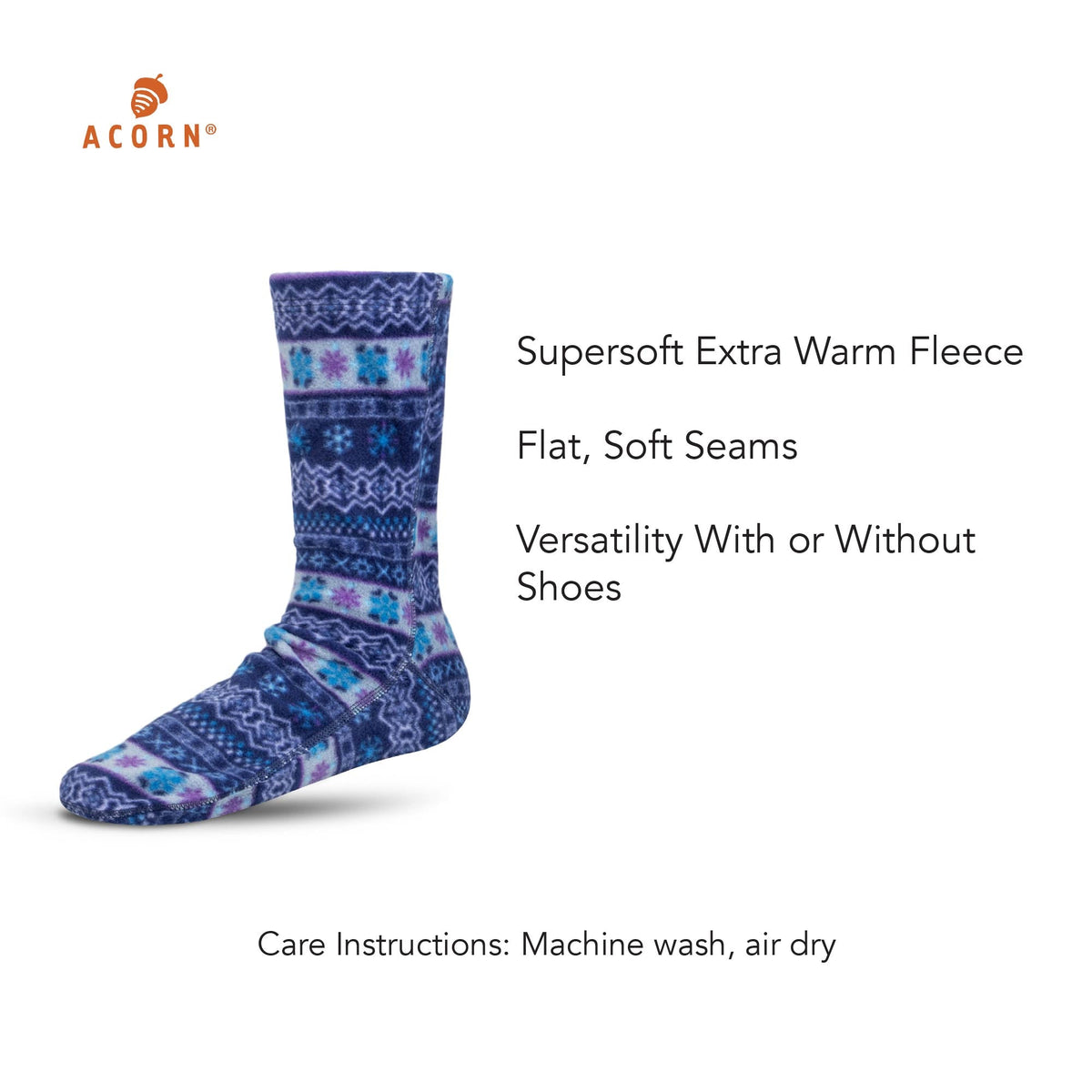 Versafit® Fleece Icelandic Blue Sock

#color_icelandic-blue