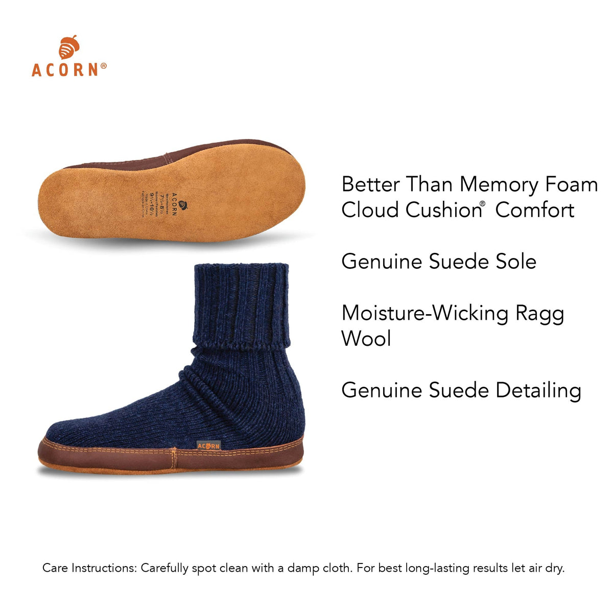 Cobart Ragg Wool Original Slipper Sock
#color_cobalt-ragg-wool
#color_cobalt-ragg-wool