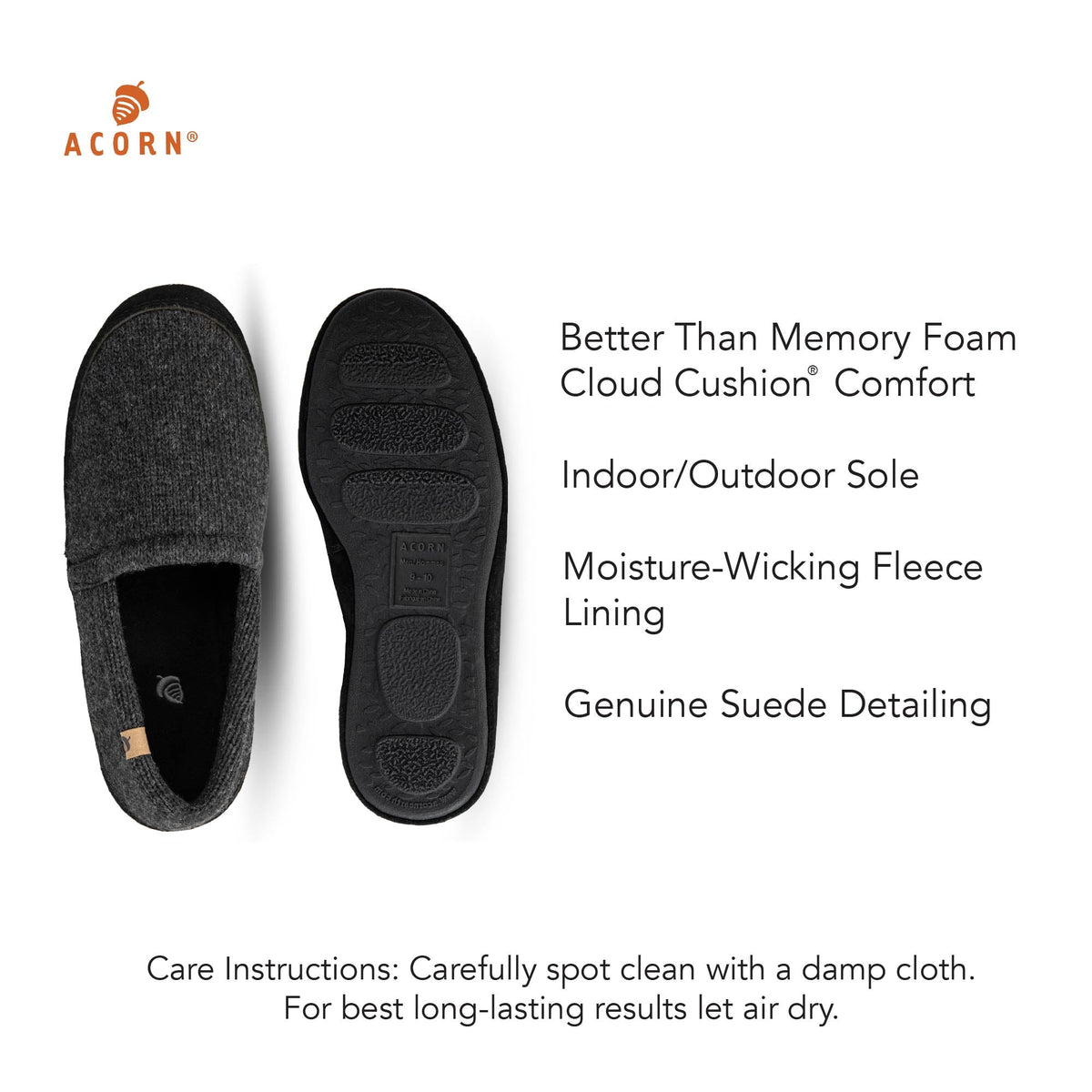Men's Classic Moccasin Navy Tweed Slippers

 #color_navy-tweed