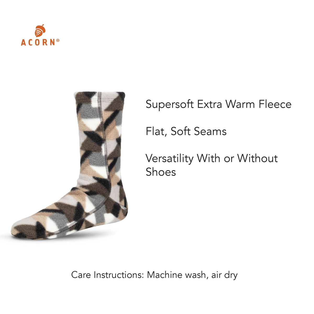 Versafit® Fleece Natural Jigsaw Geo Sock

#color_natural-jigsaw-geo