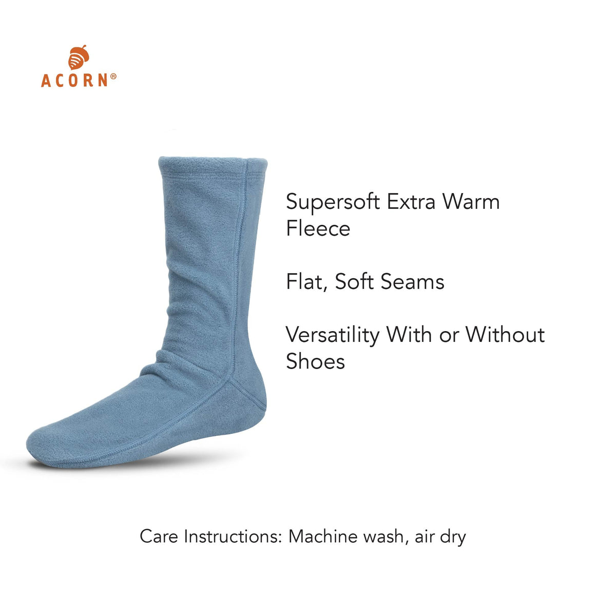 Versafit® Fleece Blue Sock

#color_blue