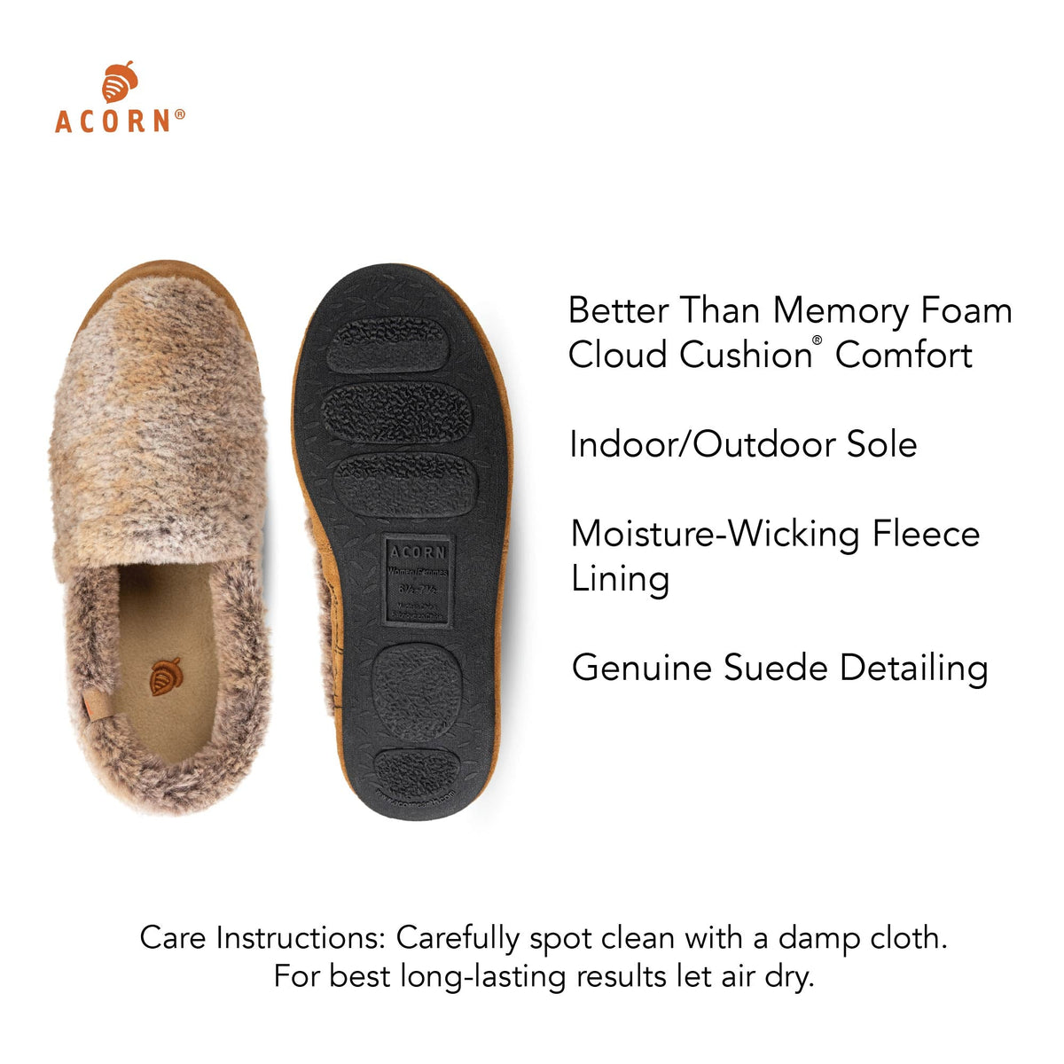 Women's Classic Brown Moccasin Slipper

#color_brown-berber