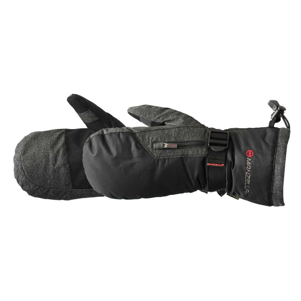 Unisex Yukon Mitten Outdoor Mittens Pair Side Profile #color_black