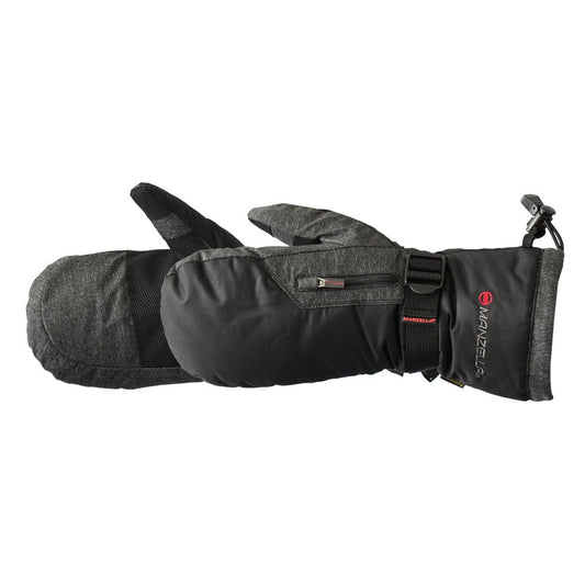 Unisex Yukon Mitten Outdoor Mittens Pair Side Profile #color_black