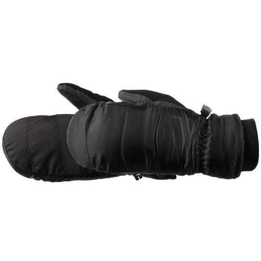 Women's Marlow TouchTip Ski Mitten in Black Pair Side Profile
#color_black