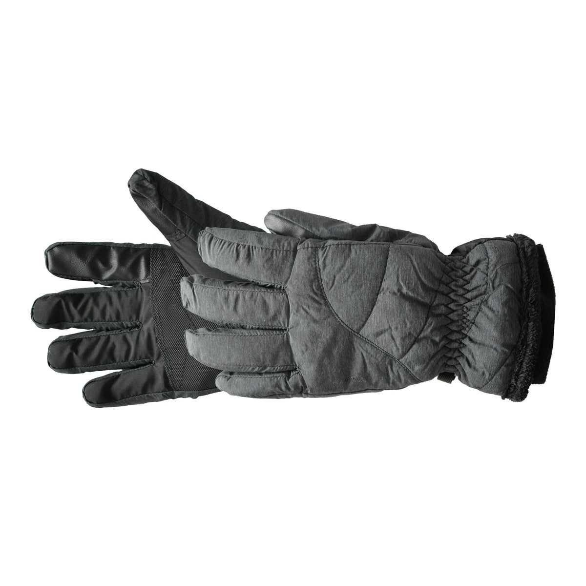 Black Manzella Marlow Sport Gloves with reinforced palms and adjustable wrist straps, designed for outdoor activities.
#color_ash