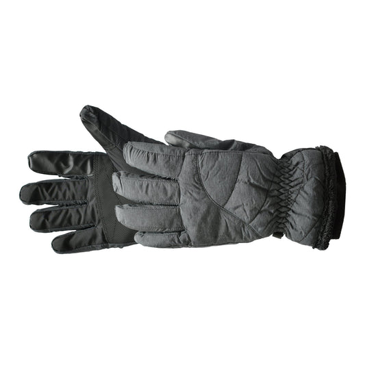 Black Manzella Marlow Sport Gloves with reinforced palms and adjustable wrist straps, designed for outdoor activities.
#color_ash