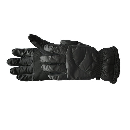 Women's Marlow TouchTip Ski Glove in Black Pair Side Profile#color_black