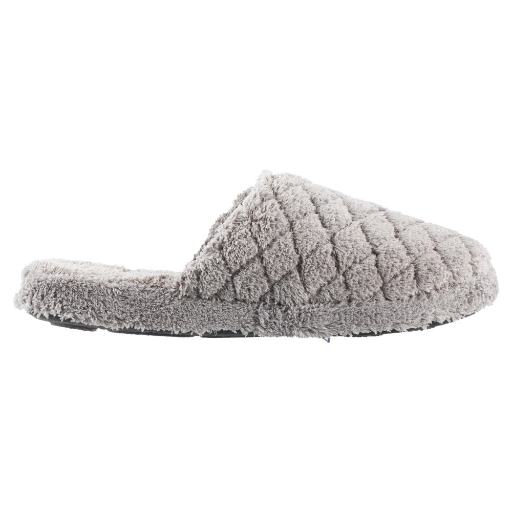 Women's Spa Quilted Clog in Grey Profile#color_grey