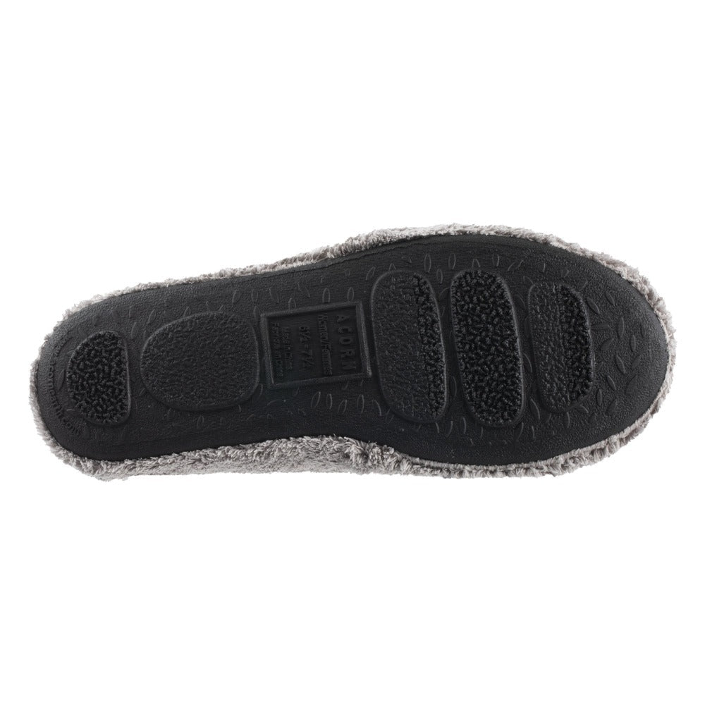 Women's Spa Quilted Clog in Grey Bottom Sole Tread#color_grey