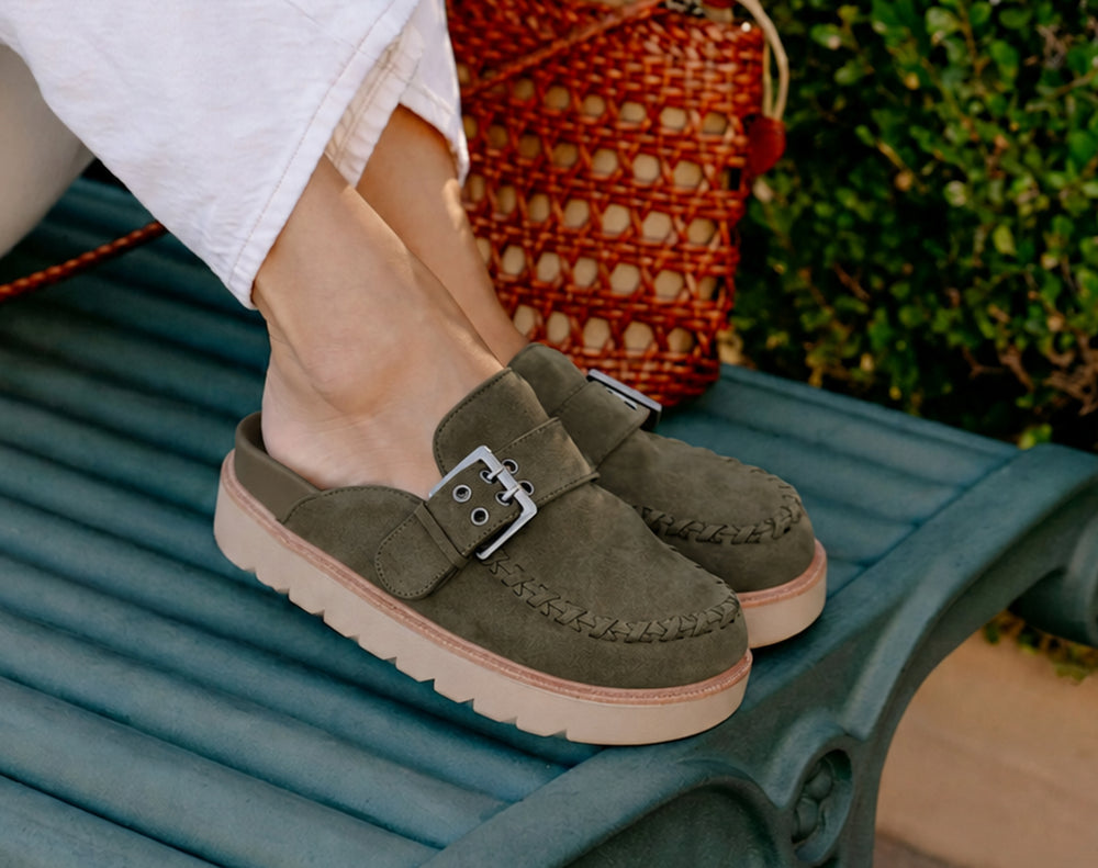 ZAINA - KHAKI SUEDE